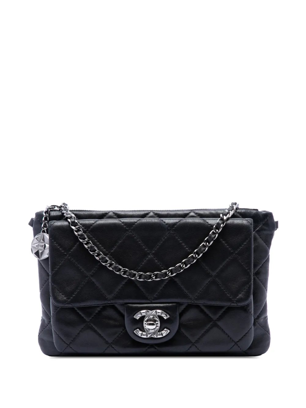 2012-2013 CC Quilted Lambskin Mineral Nights Flap shoulder bag