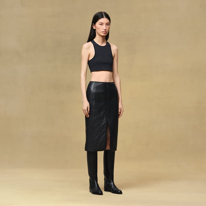 Bleu Noir Sleeveless Top