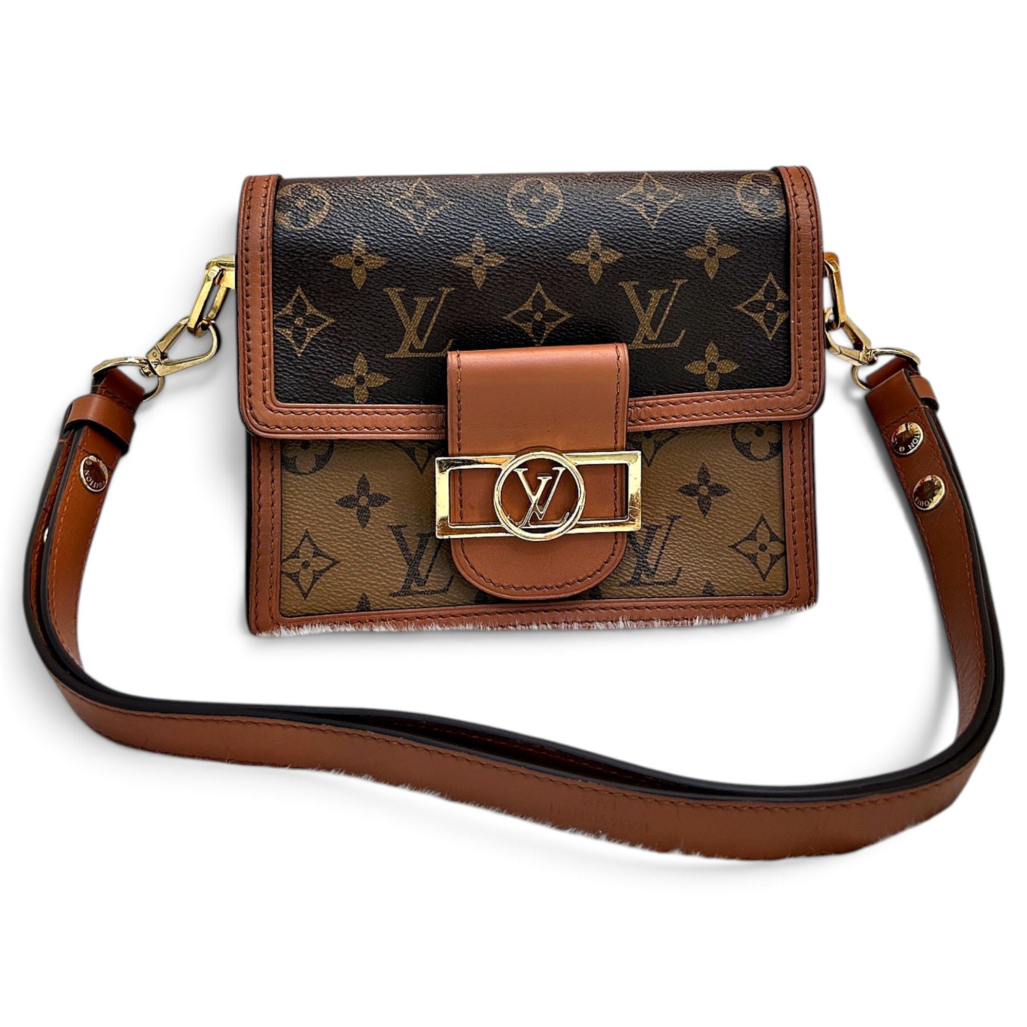 Dauphine leather handbag