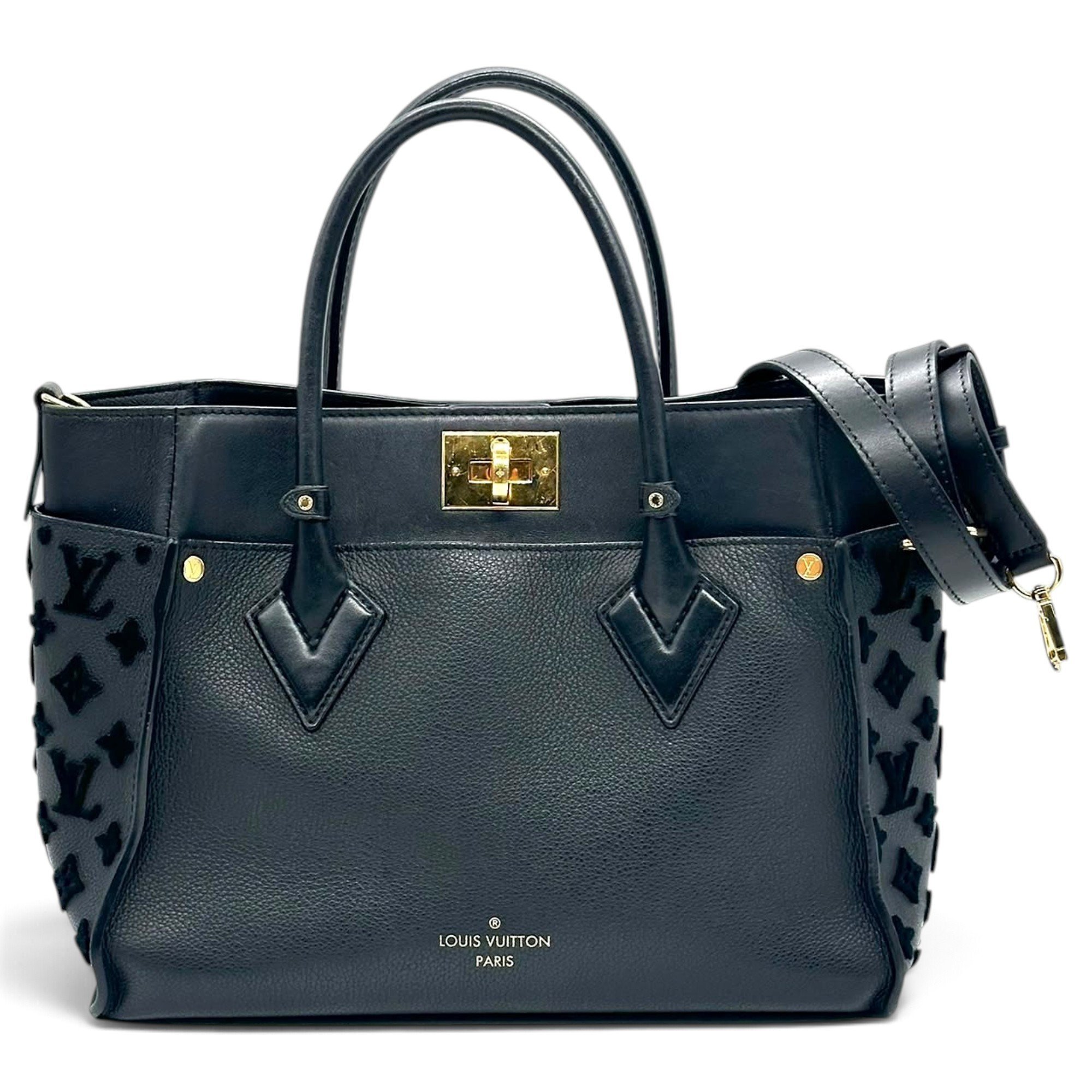 On My Side leather handbag