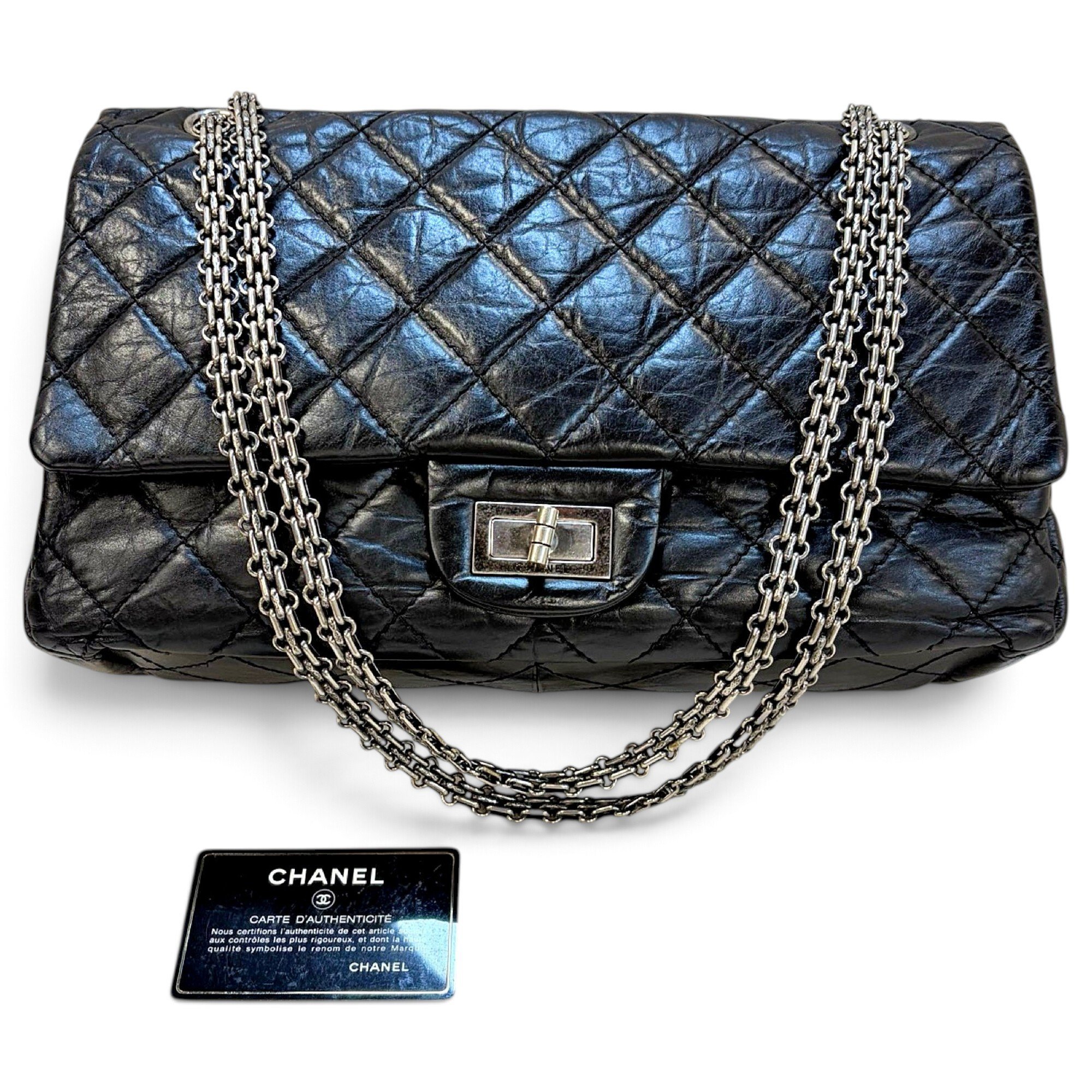 2.55 leather handbag