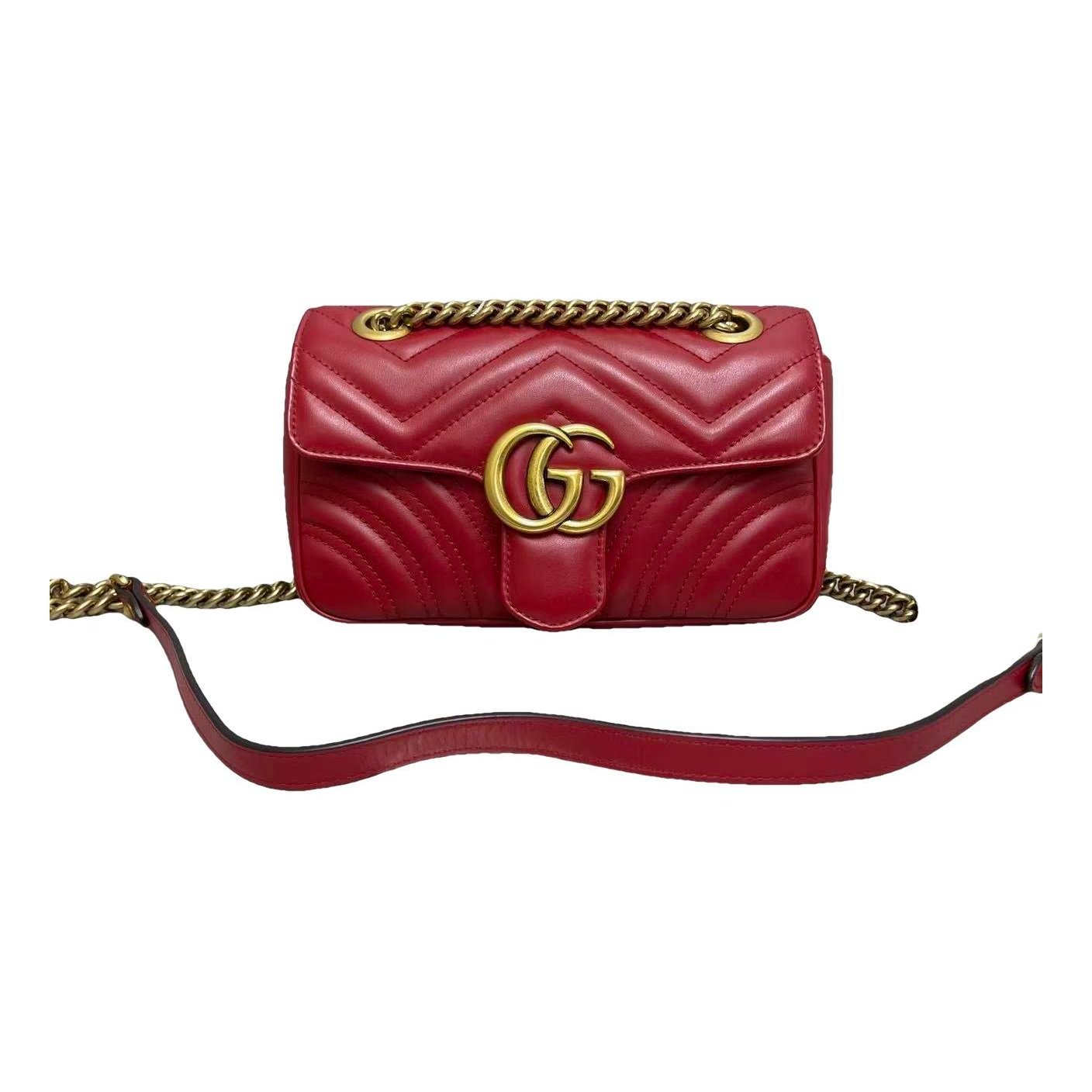 GG Marmont Flap leather handbag