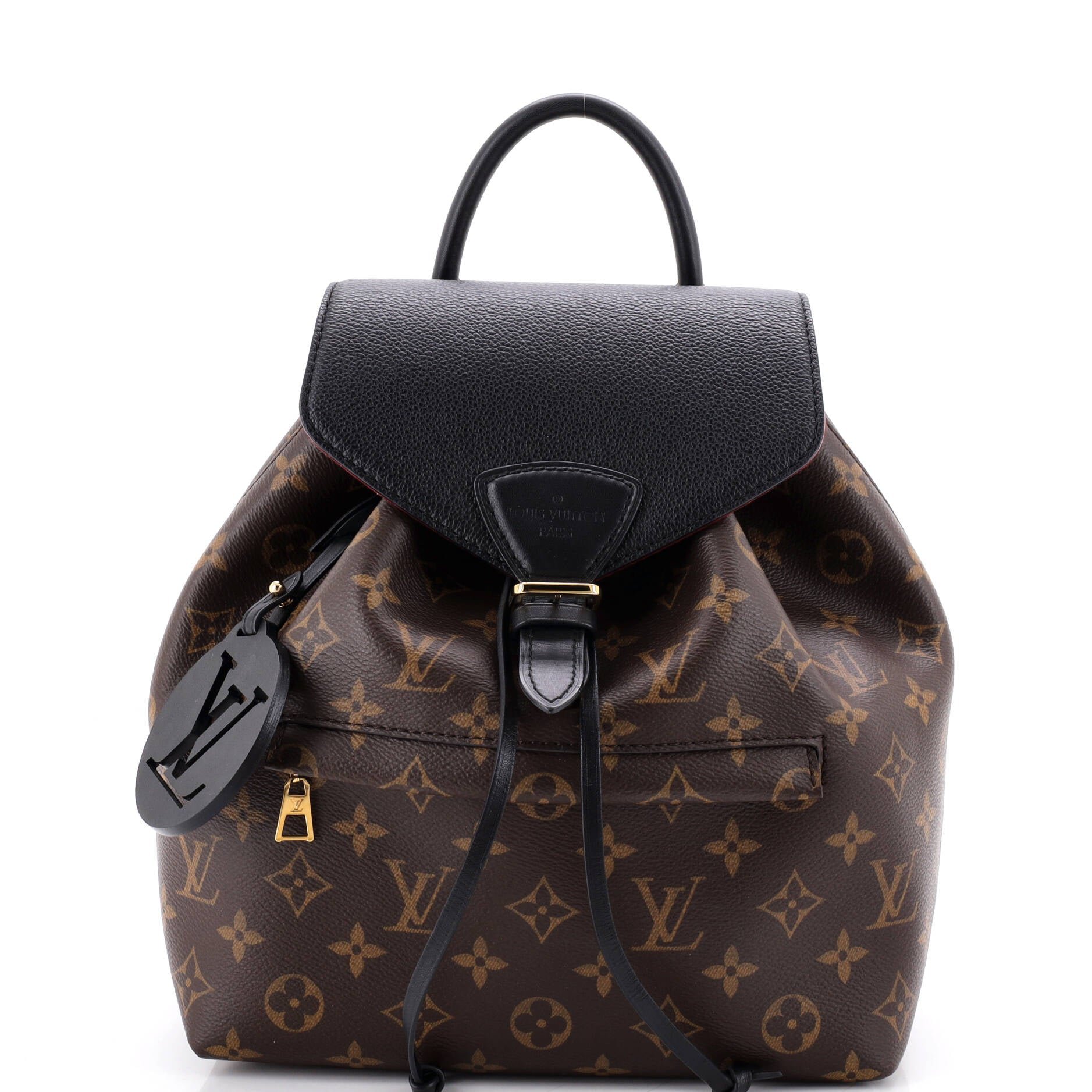 Montsouris NM Backpack Monogram Canvas with Leather PM