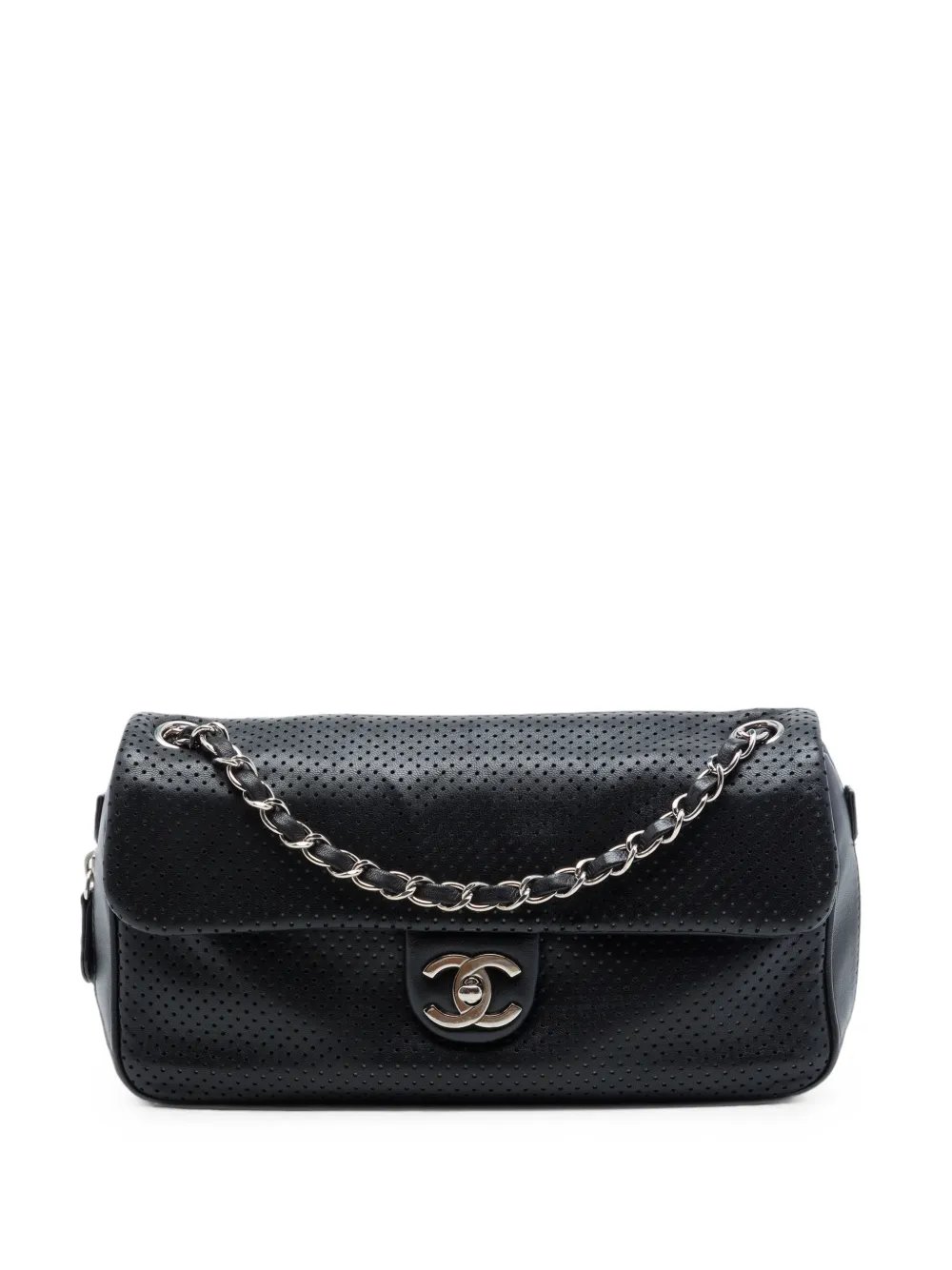 2008-2009 Perforated Lambskin Baseball Spirit Flap shoulder bag