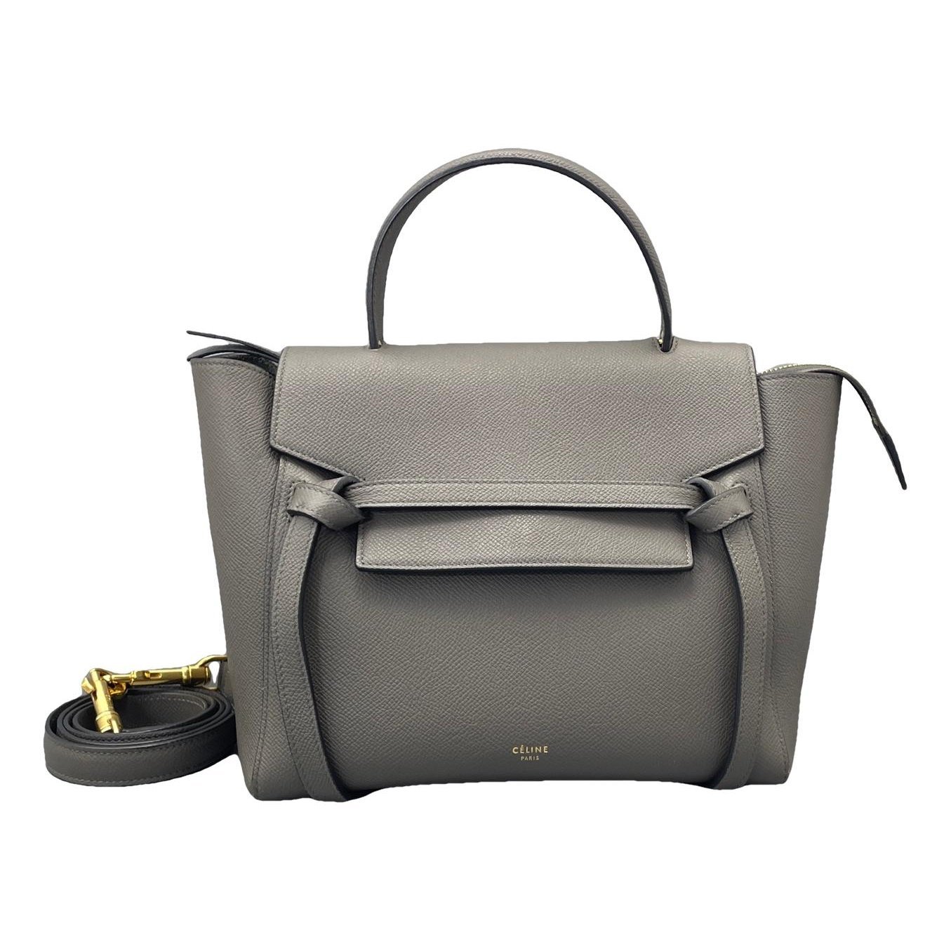 Belt leather handbag