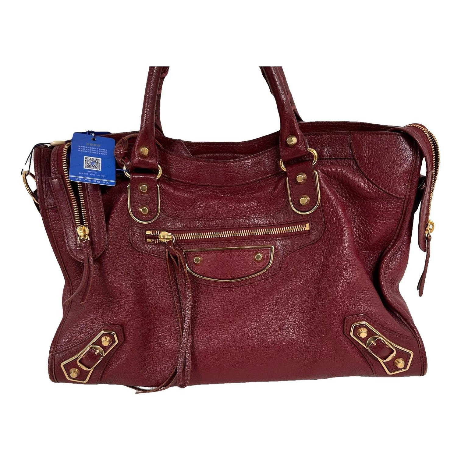 Leather handbag