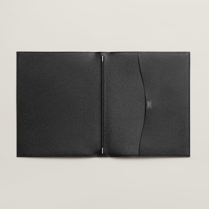 Noir Semainier Simple Agenda Cover