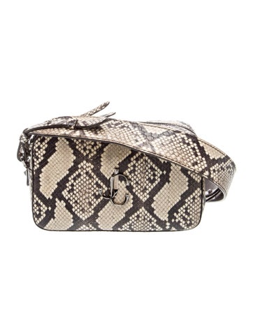 Jimmy Choo Embossed Leather Crossbody Bag
