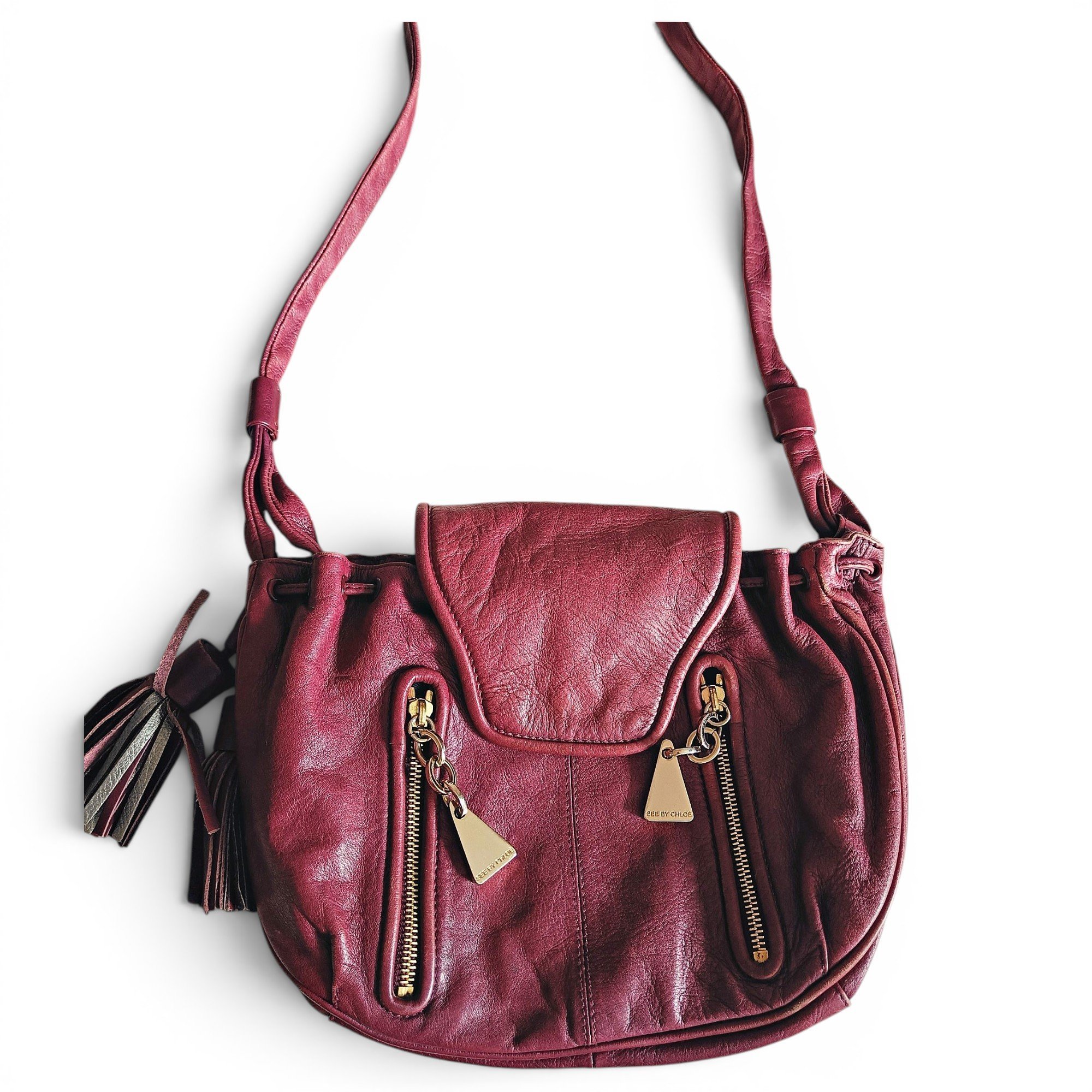 Leather crossbody bag
