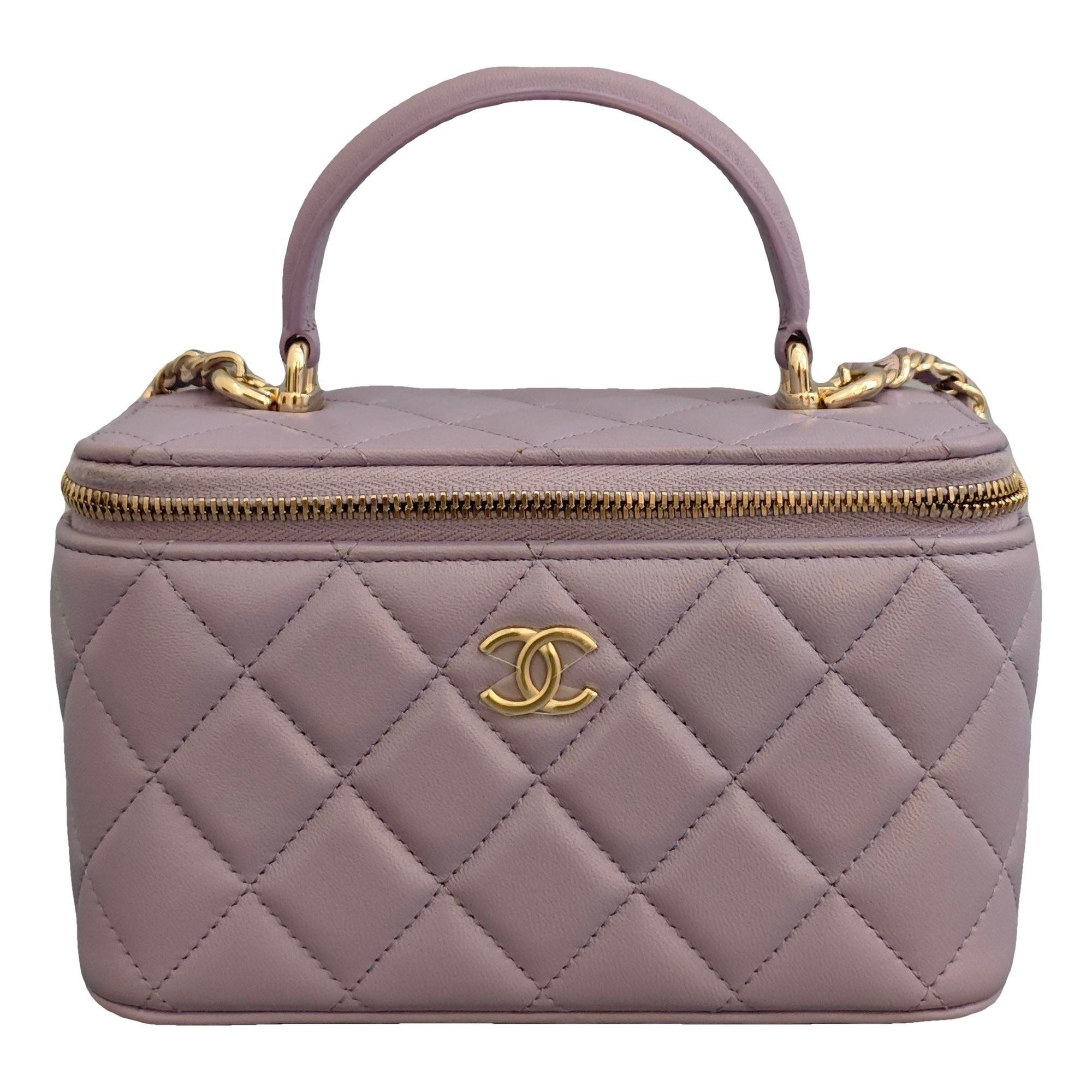 Trendy CC Vanity leather handbag