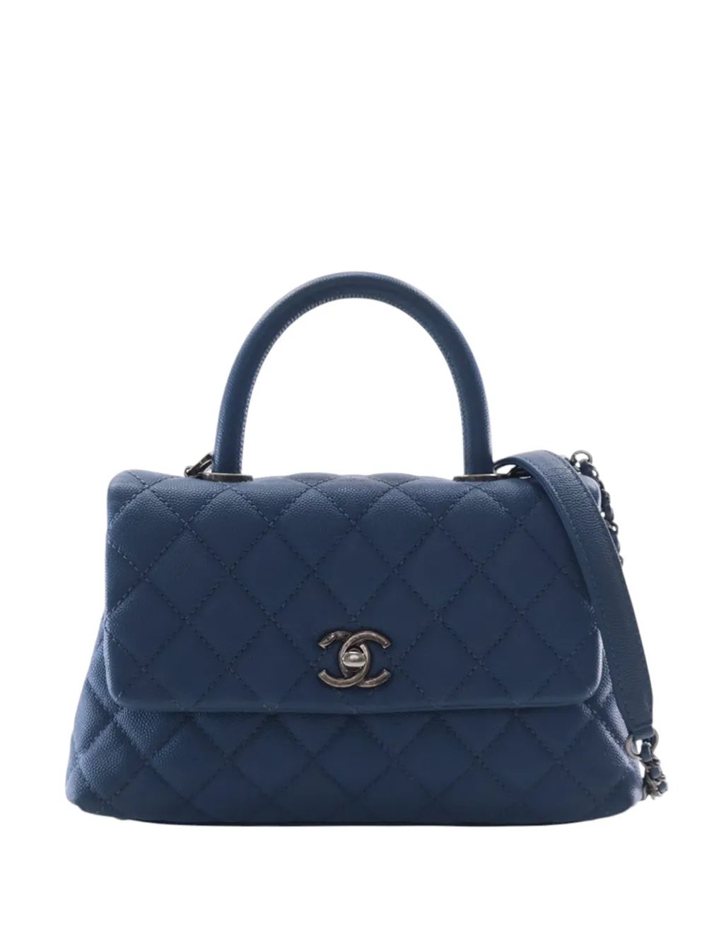 2016-2017 Mini Quilted Caviar Coco Top Handle Bag satchel