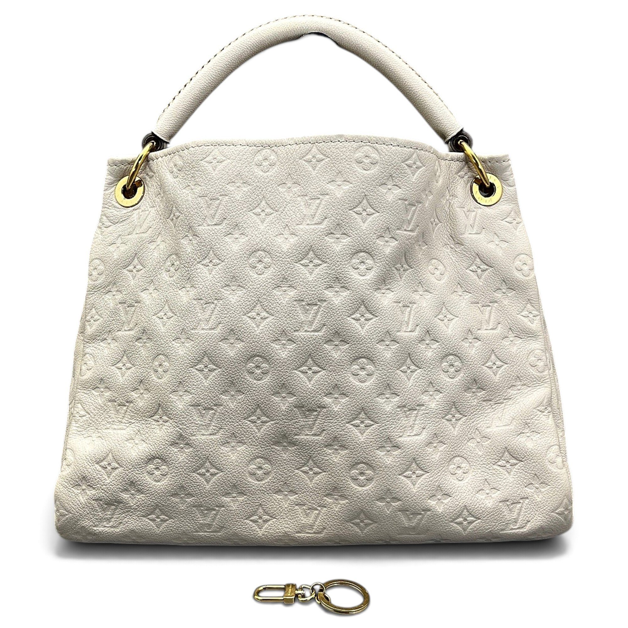 Artsy leather handbag