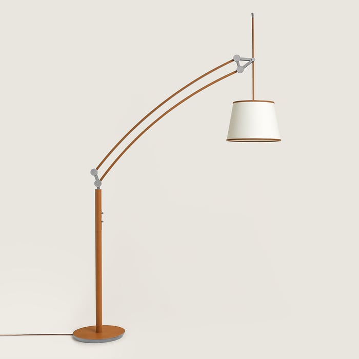 Gold Pantographe Arc Floor Lamp