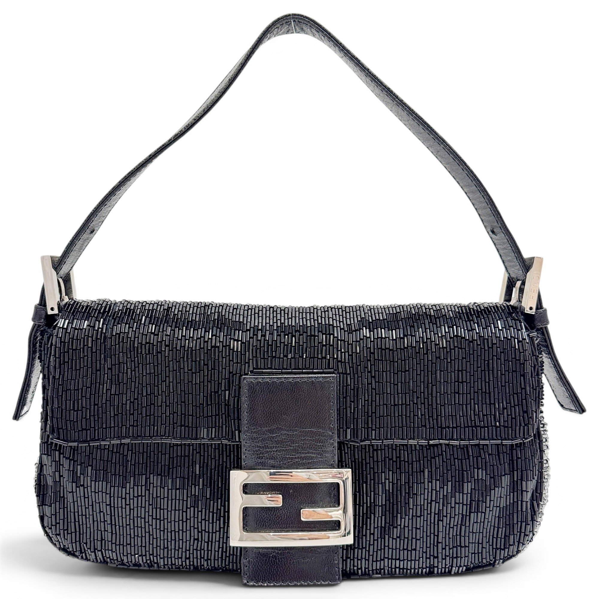 Baguette glitter handbag