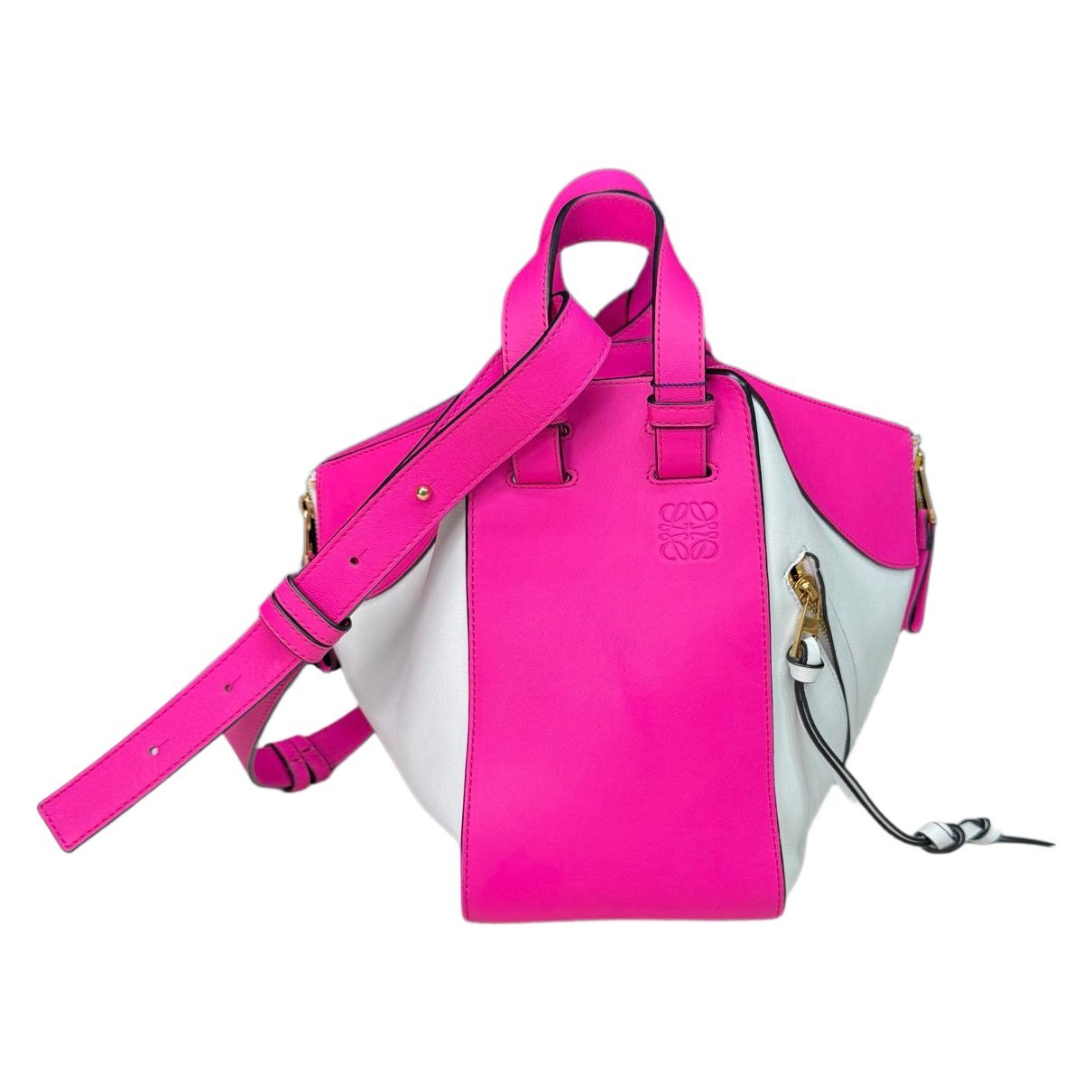 Hammock leather handbag