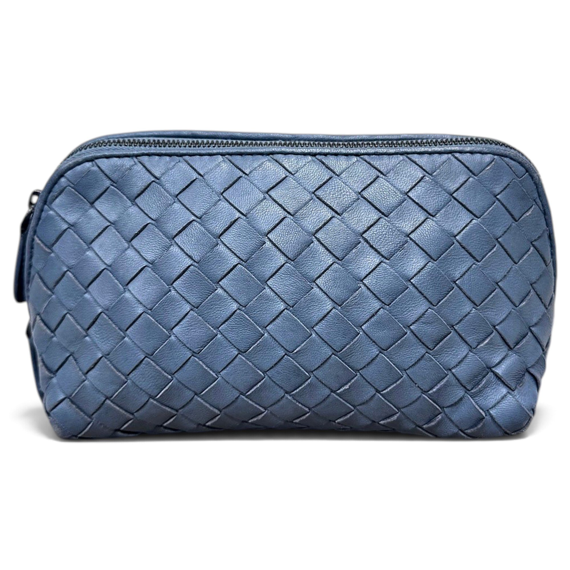 Leather clutch bag