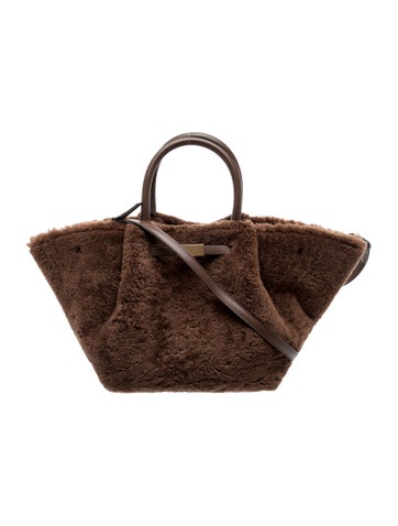 Shearling Top Handle Bag