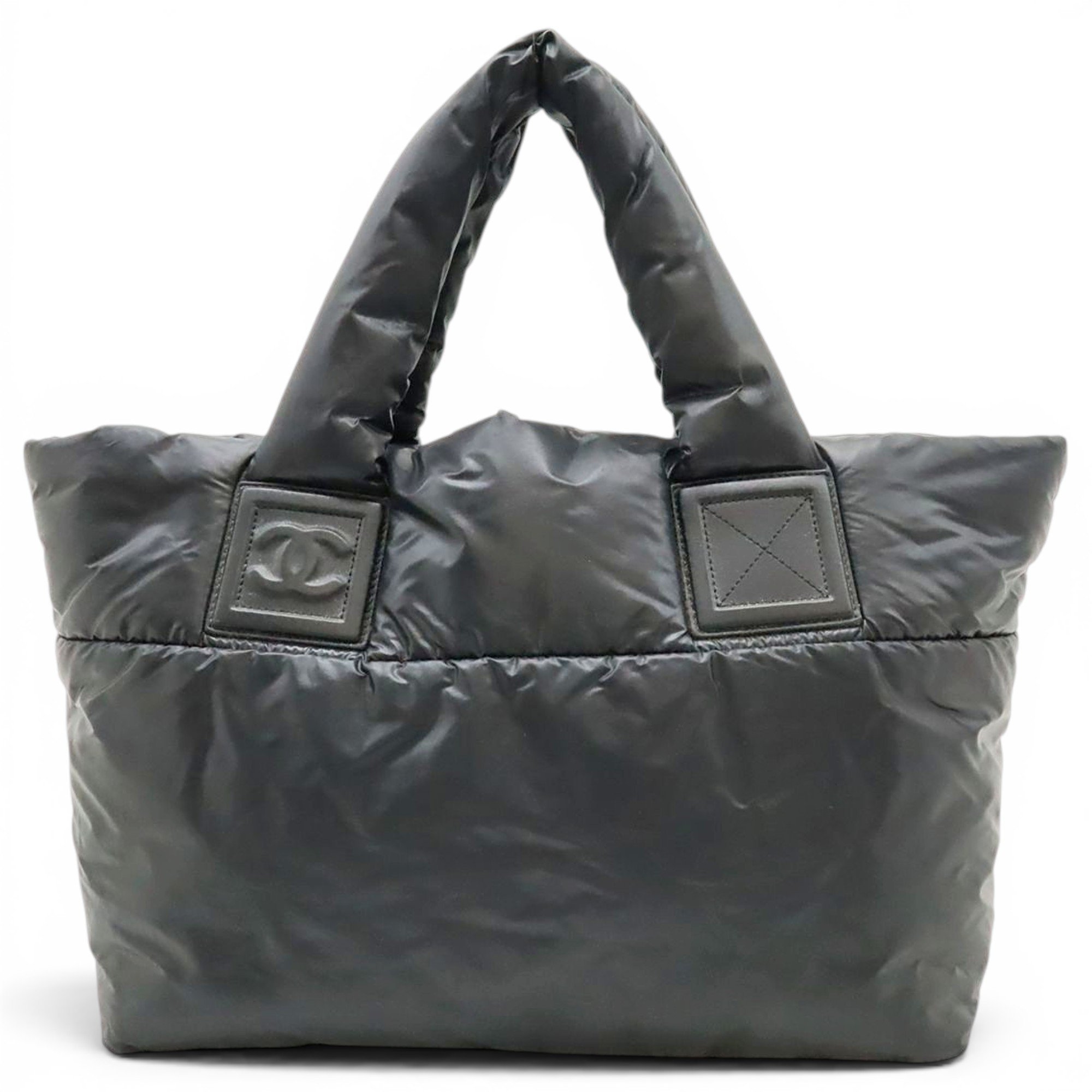 Cocoon leather tote