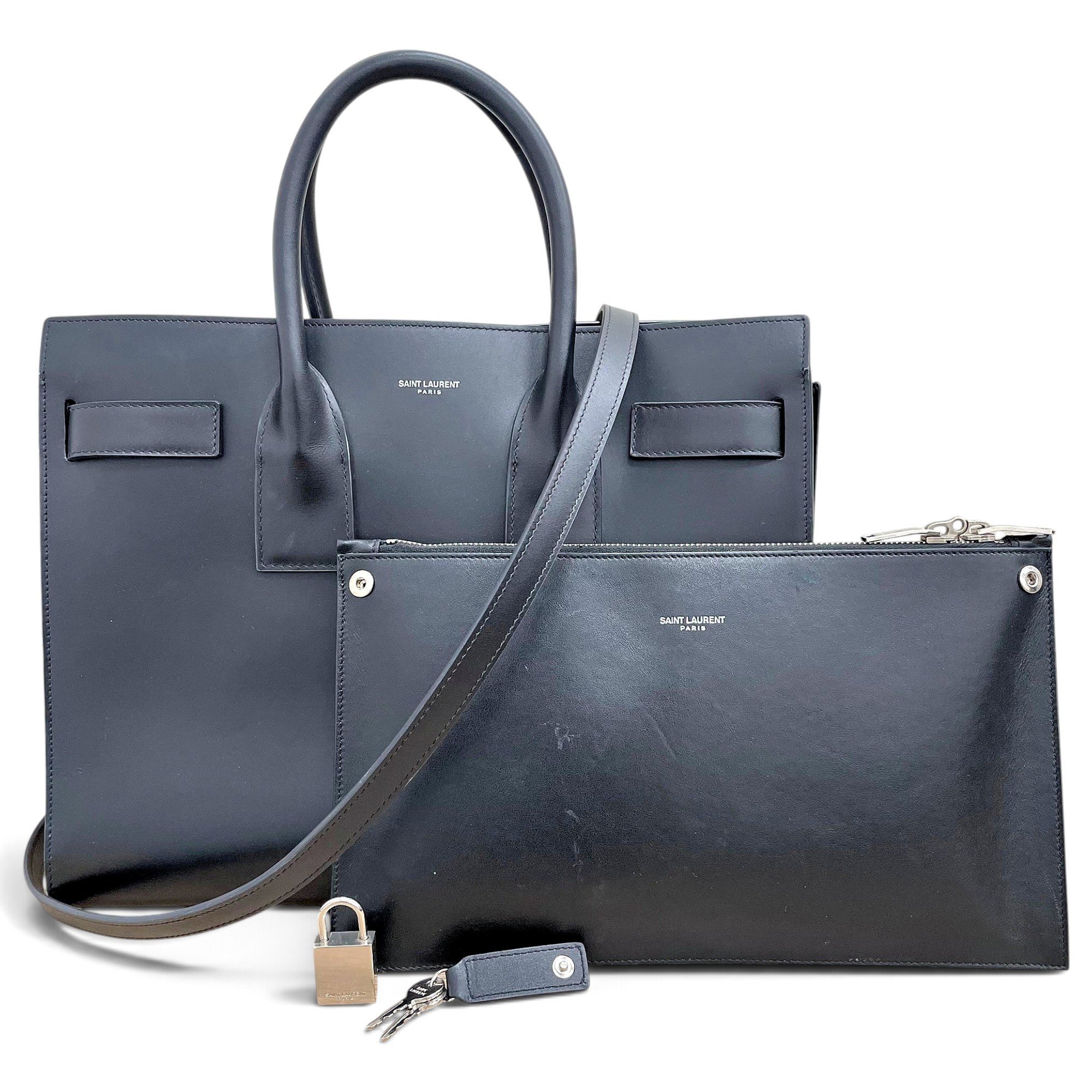 Saint Laurent Sac de Jour leather handbag