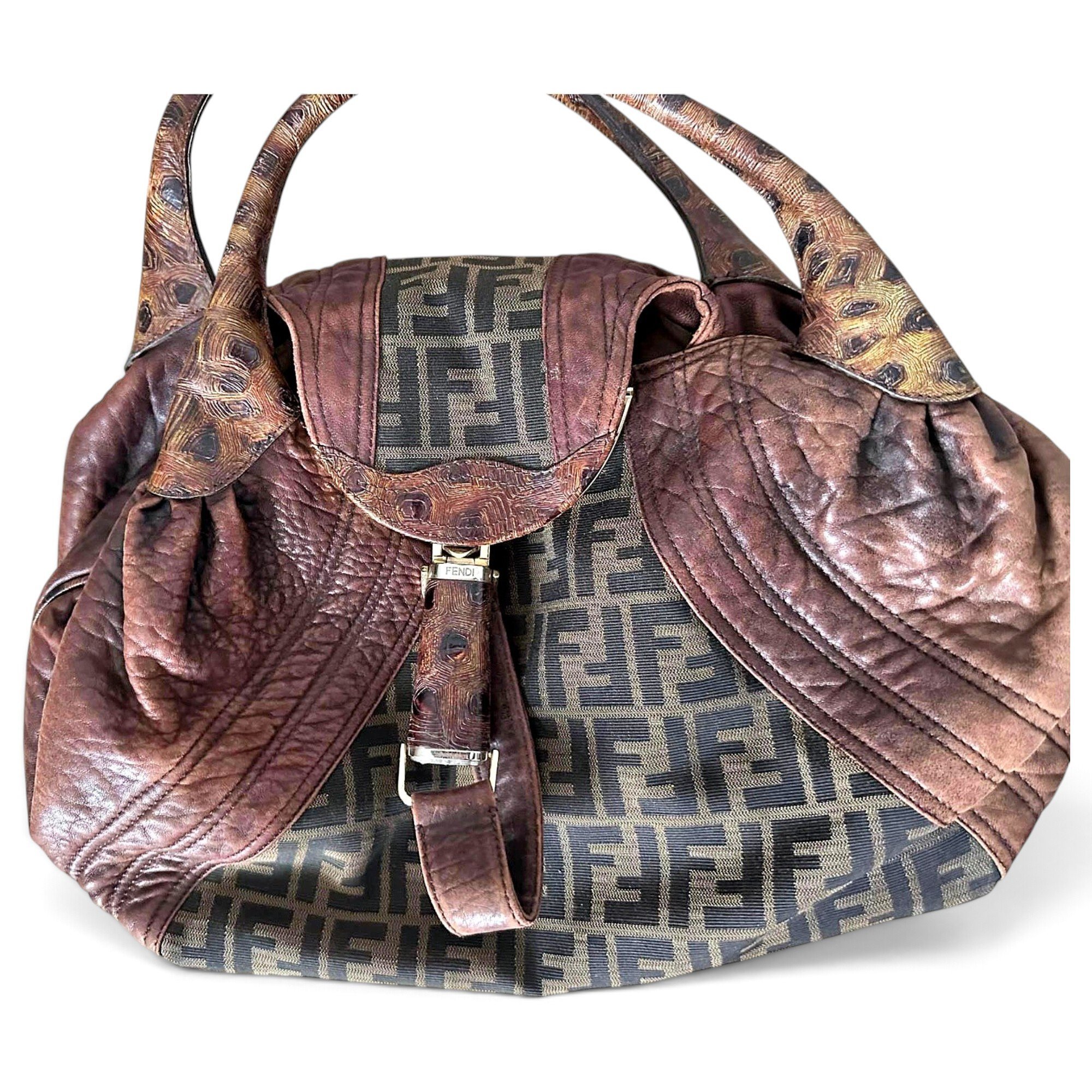 Spy leather handbag