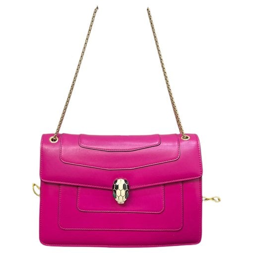 Serpenti leather handbag