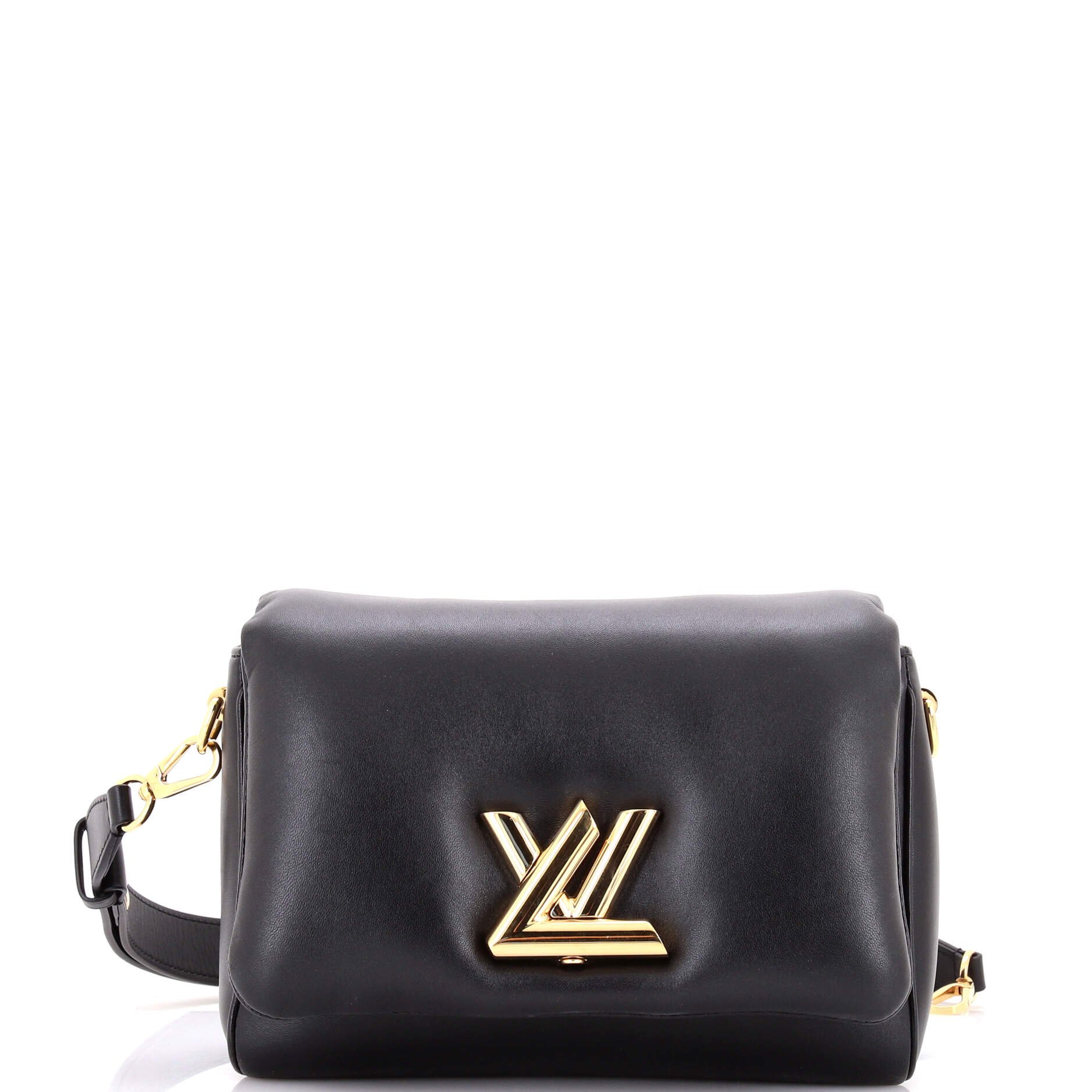 Louis Vuitton Twist Convertible Handbag Puffer Lambskin MM