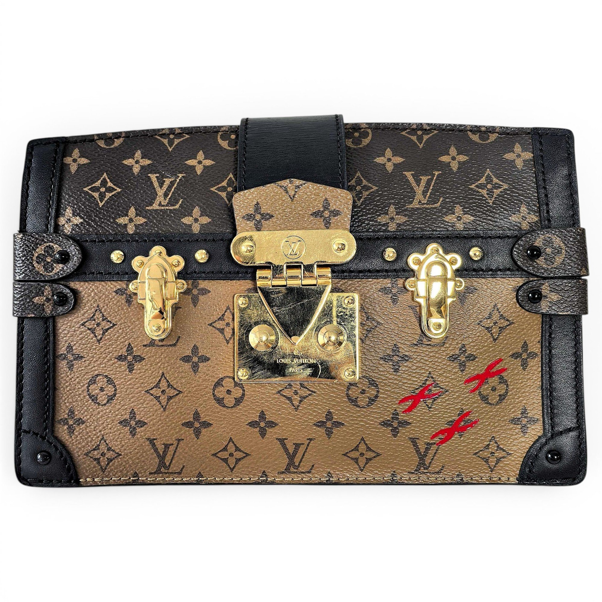 Petite Malle leather crossbody bag