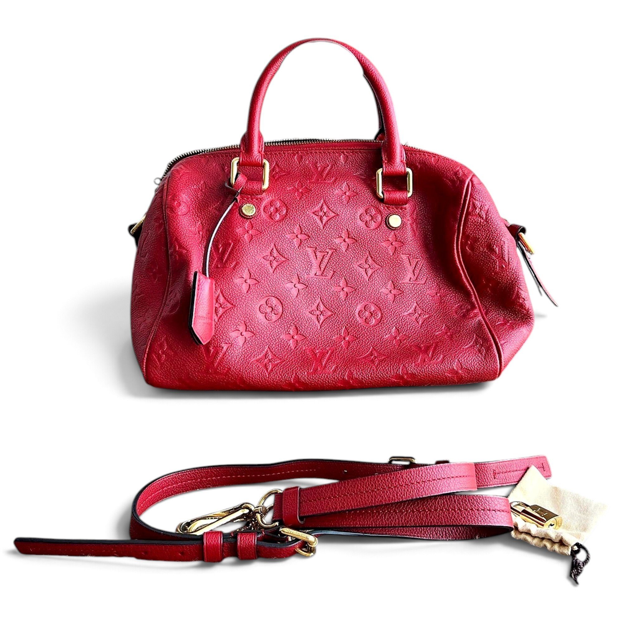Speedy leather bowling bag