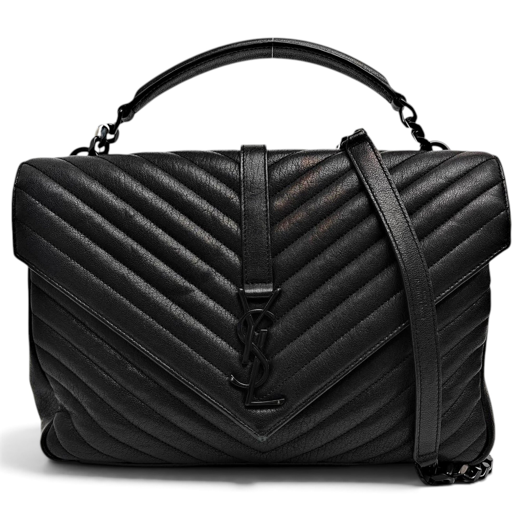 Collége monogramme leather handbag