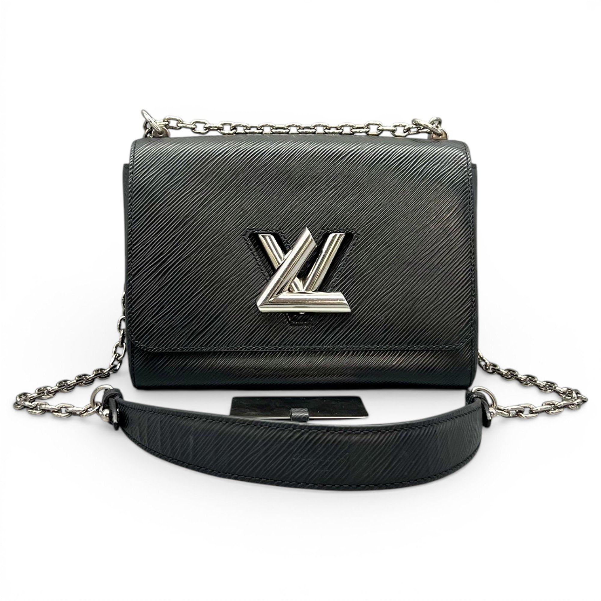 Twist leather handbag