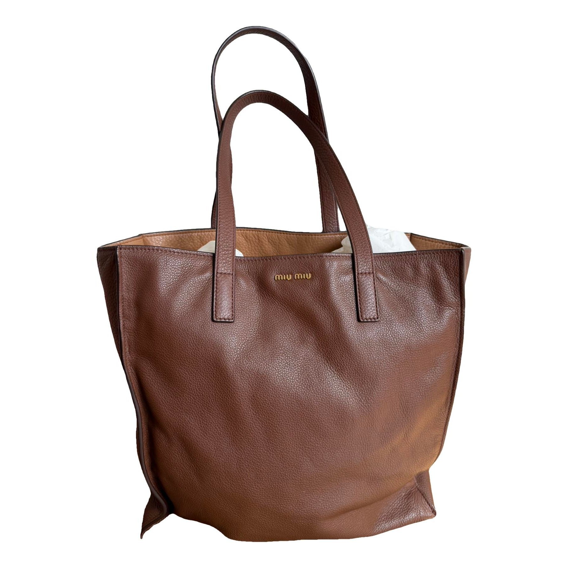 Miu Miu Leather tote
