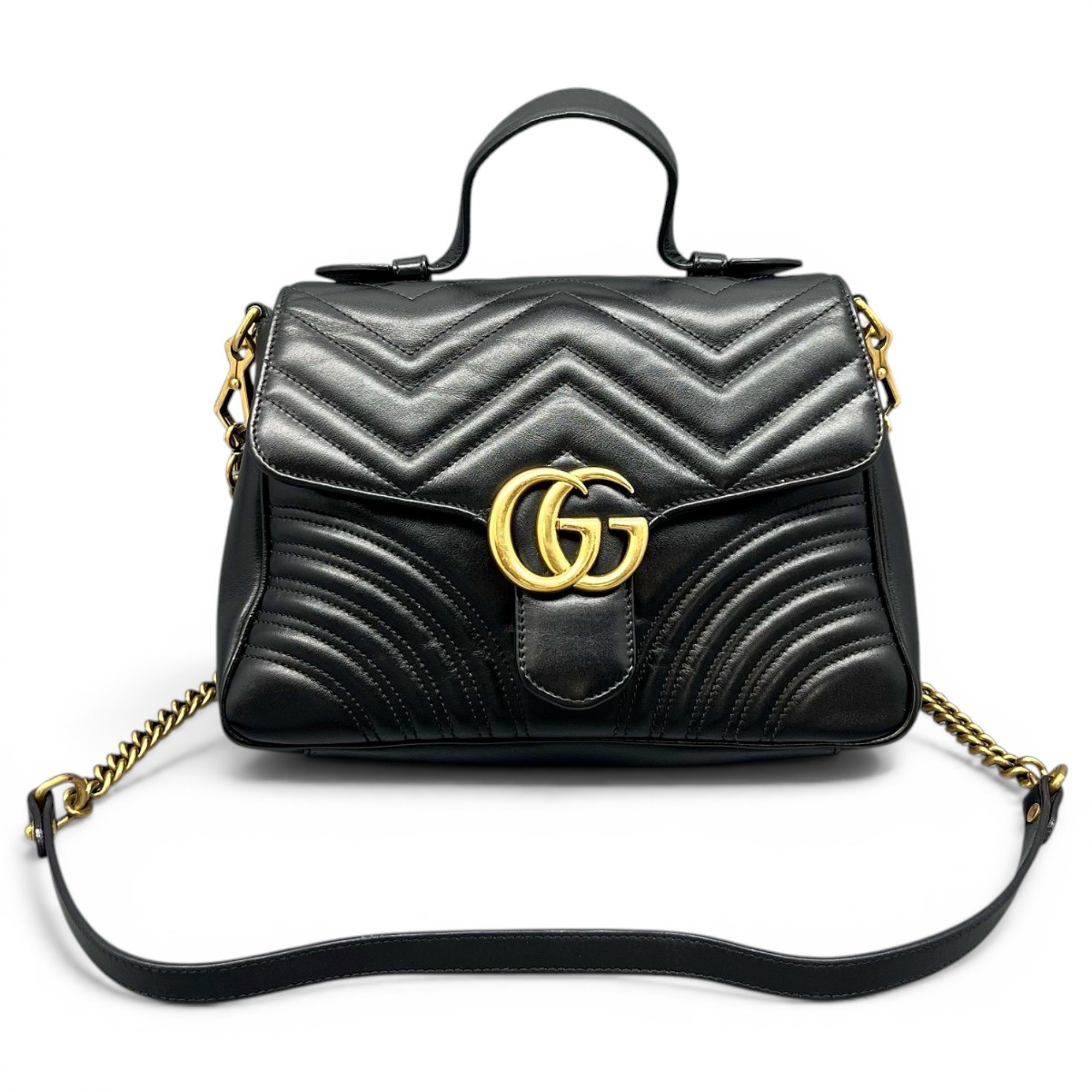GG Marmont Flap leather handbag