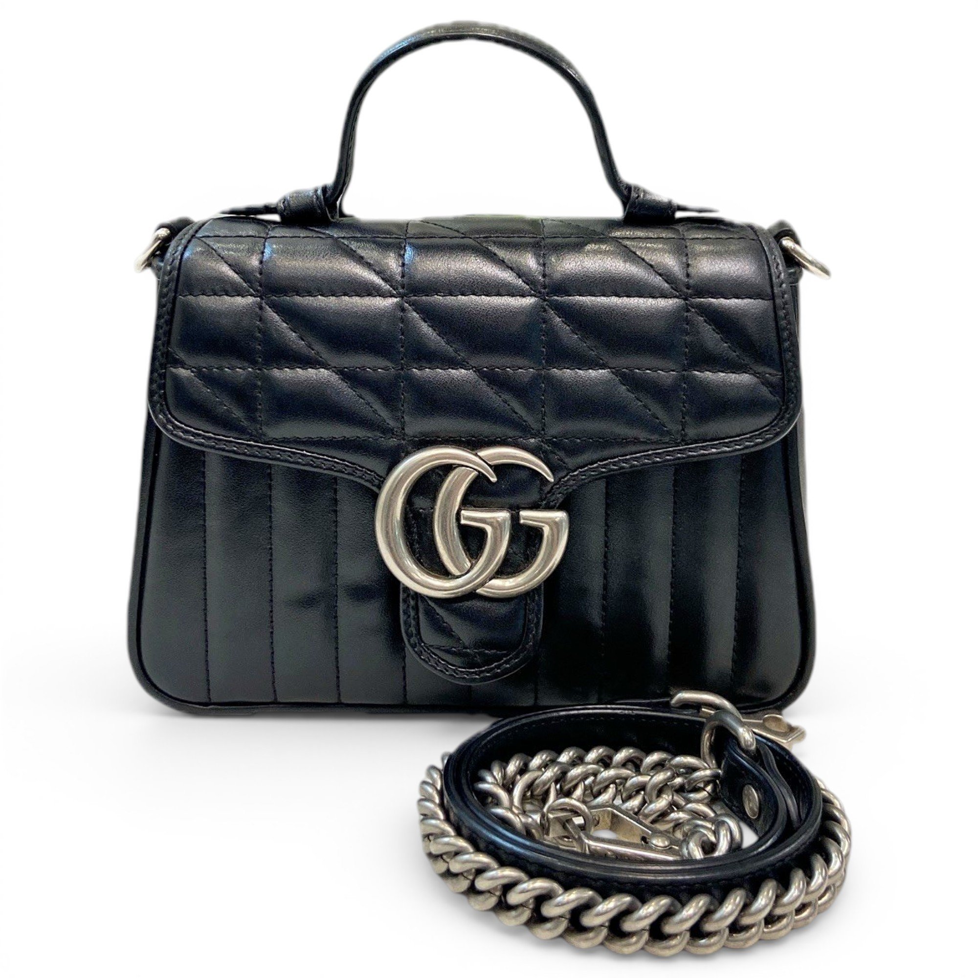 GG Marmont Flap leather handbag