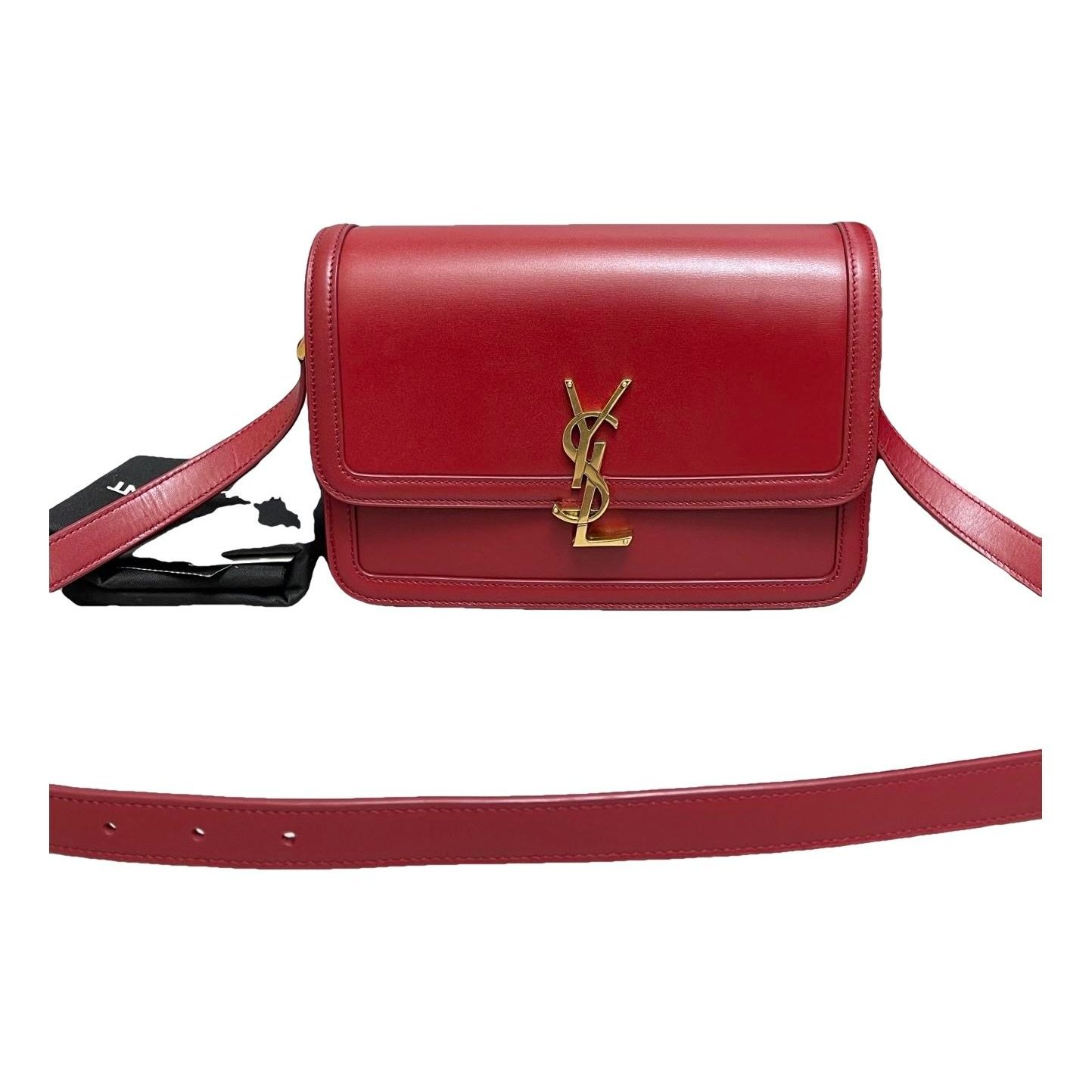 Solférino leather handbag