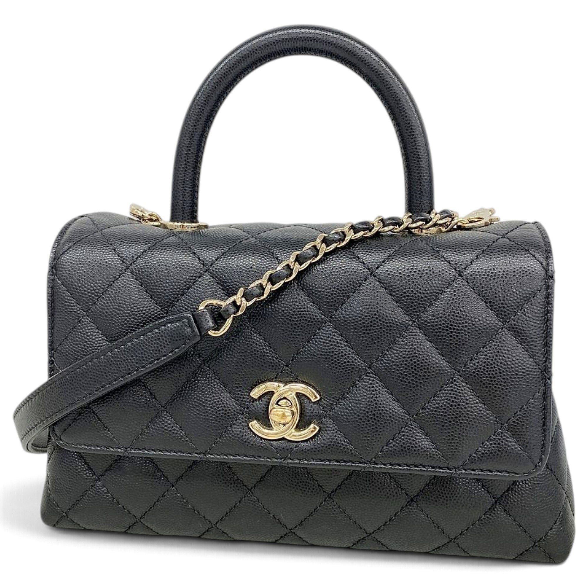 Coco Handle leather handbag