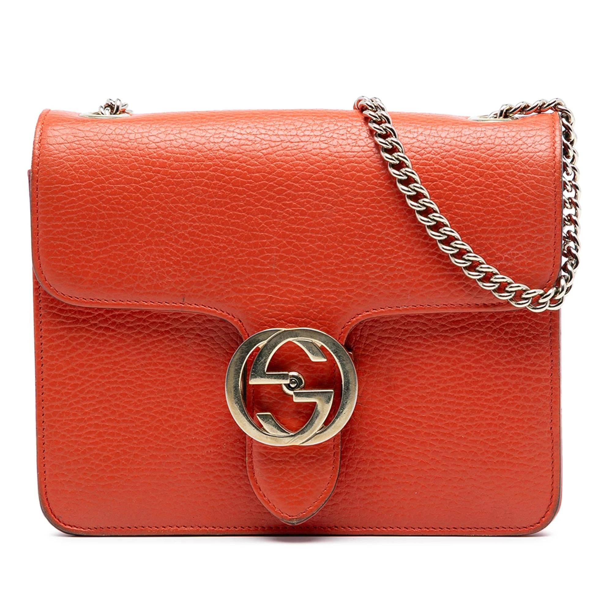 Interlocking pony-style calfskin handbag