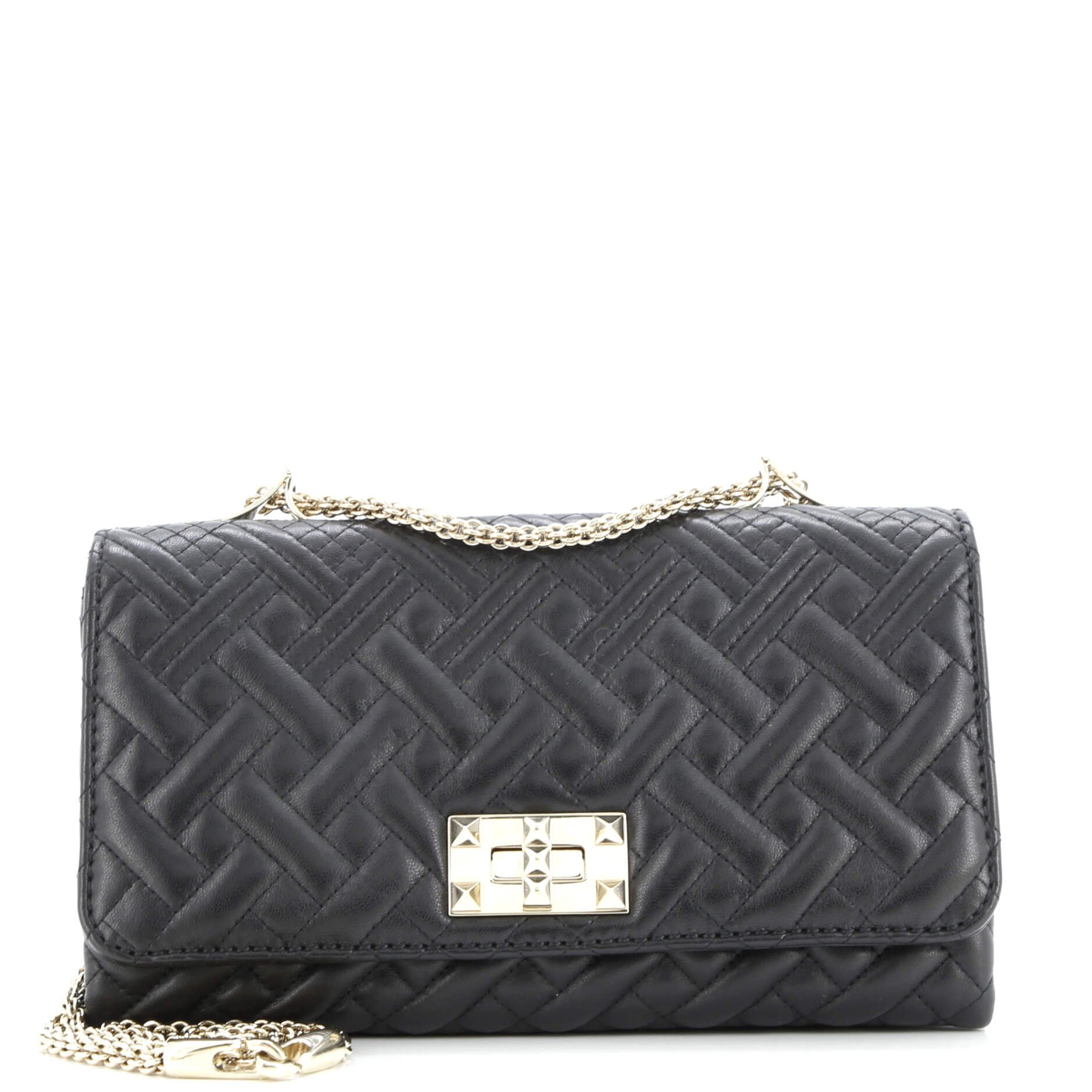 Valentino Garavani Girello Shoulder Bag Quilted Leather Medium