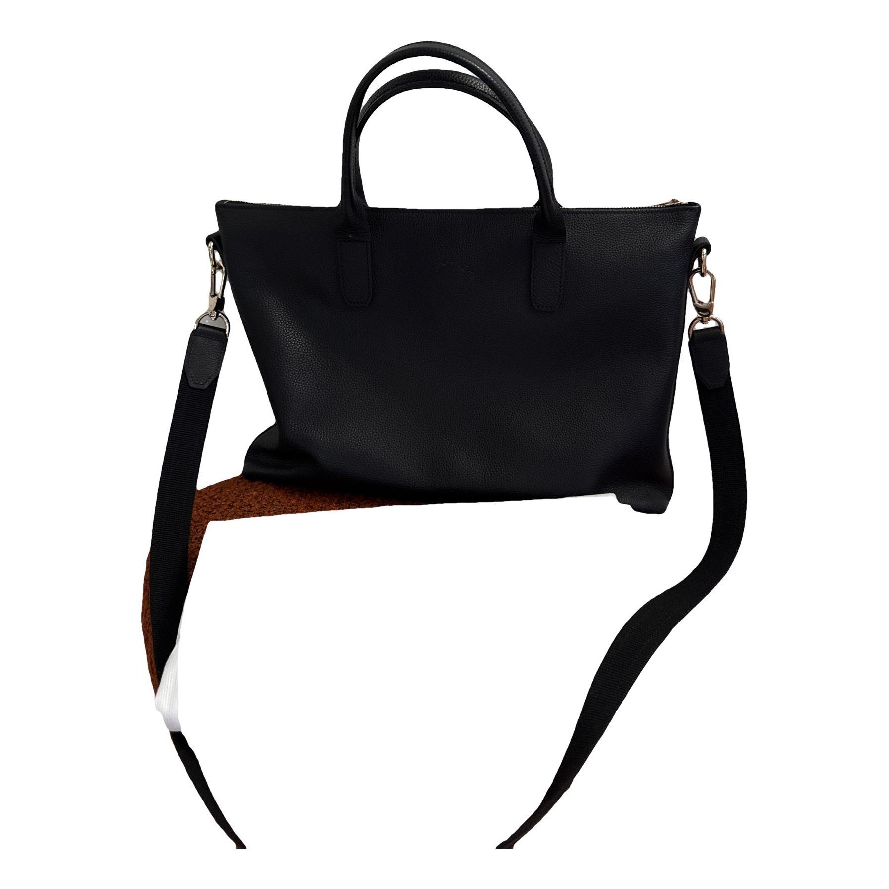 Leather clutch bag