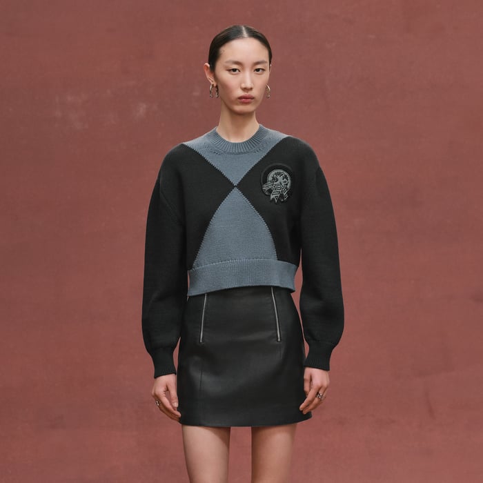 Noir Cashmere Long-sleeve Sweater