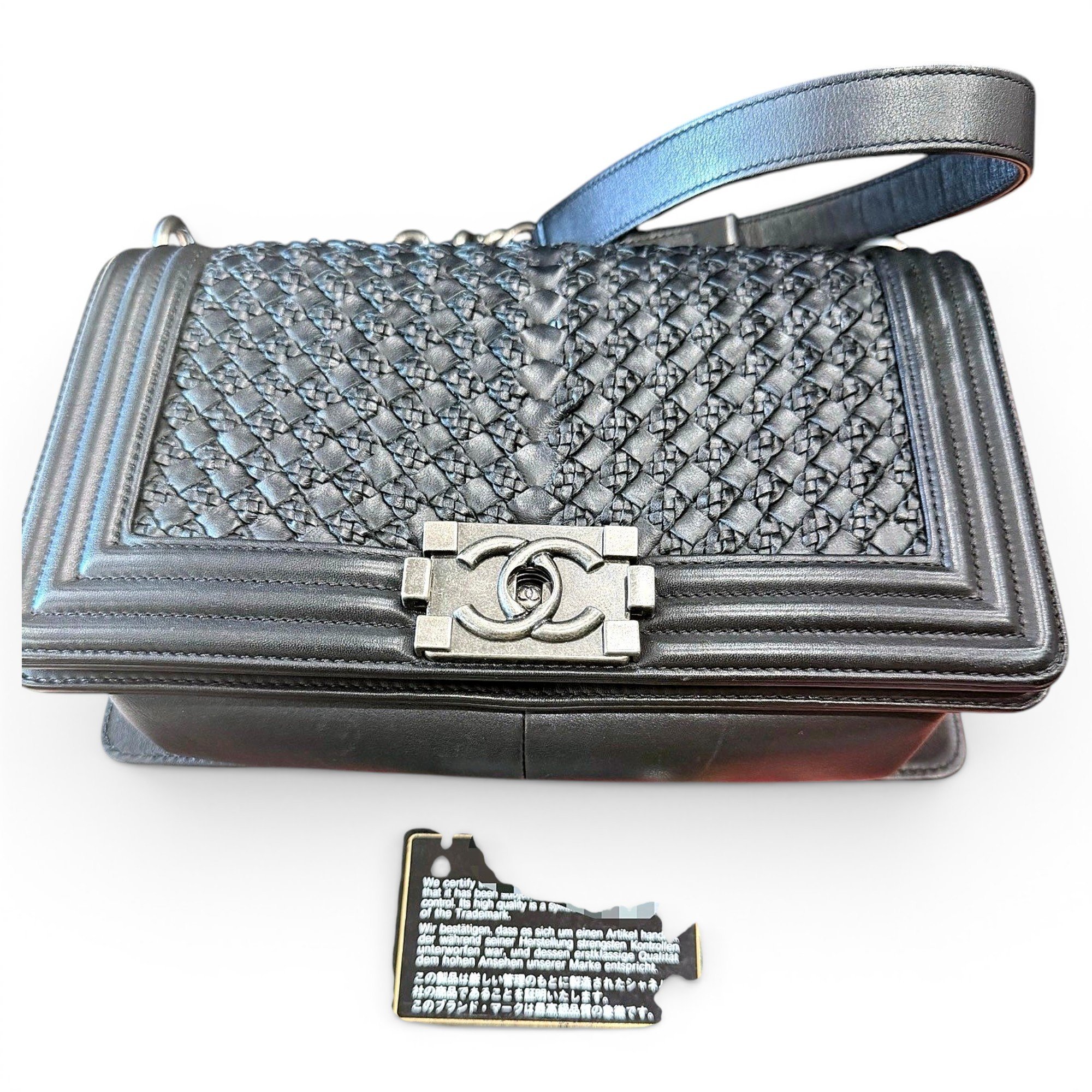 Boy leather crossbody bag