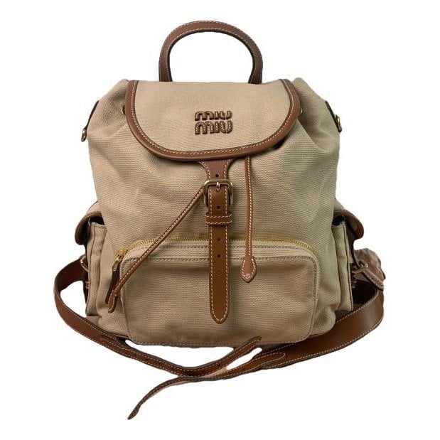 Leather backpack