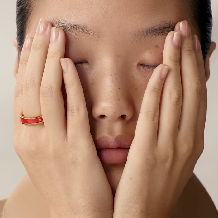 Rouge Amarante Uni Ring, Small Model