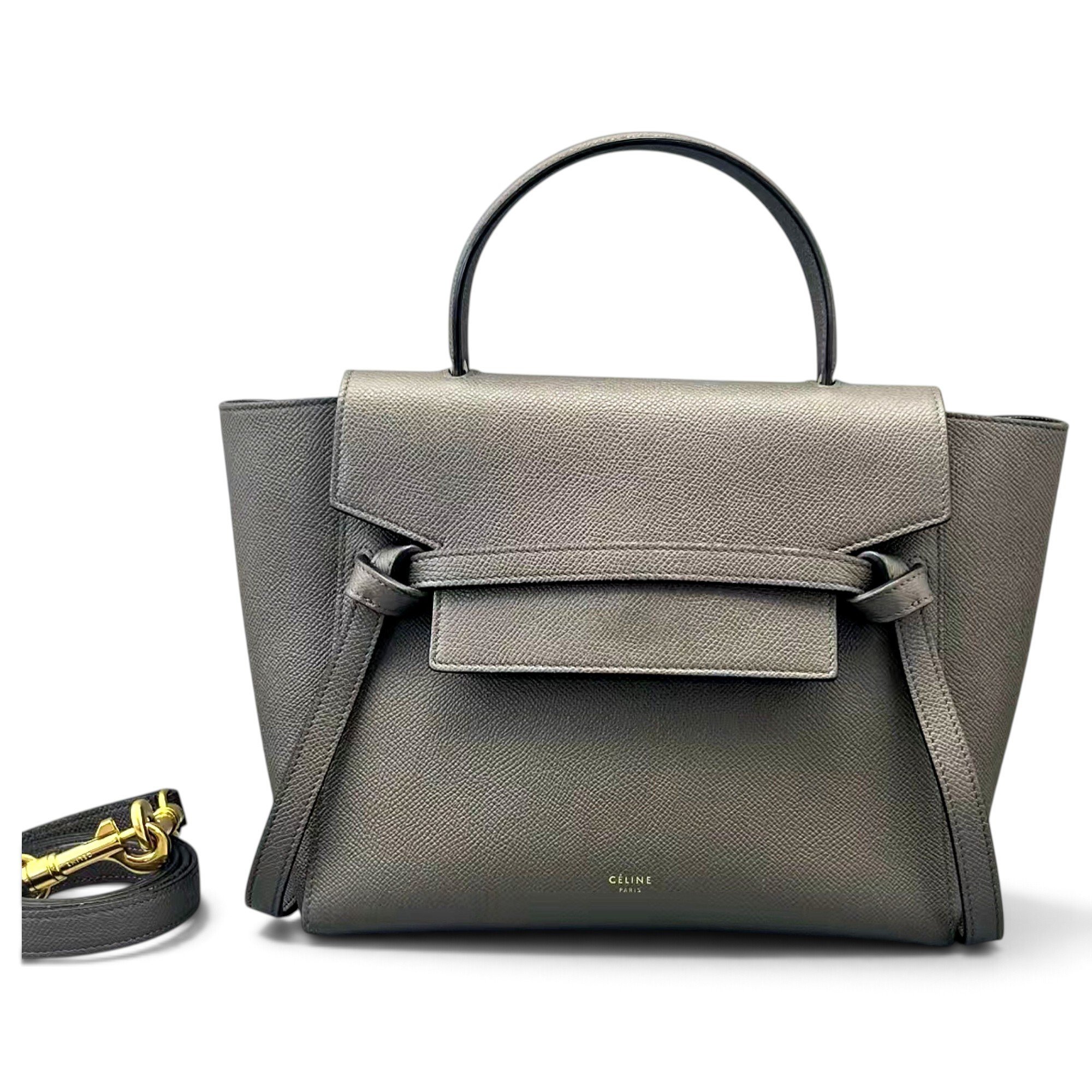 Belt leather handbag