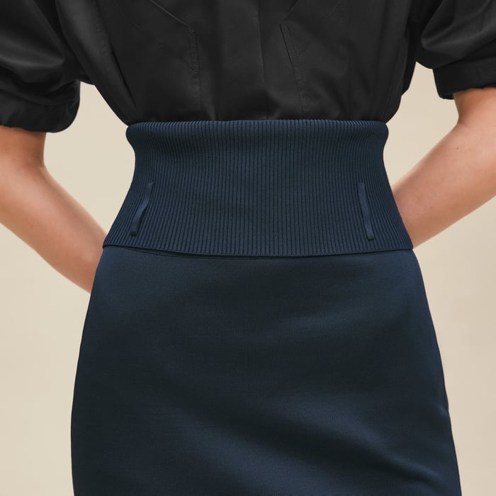 Bleu Noir Modular Bicolor Skirt