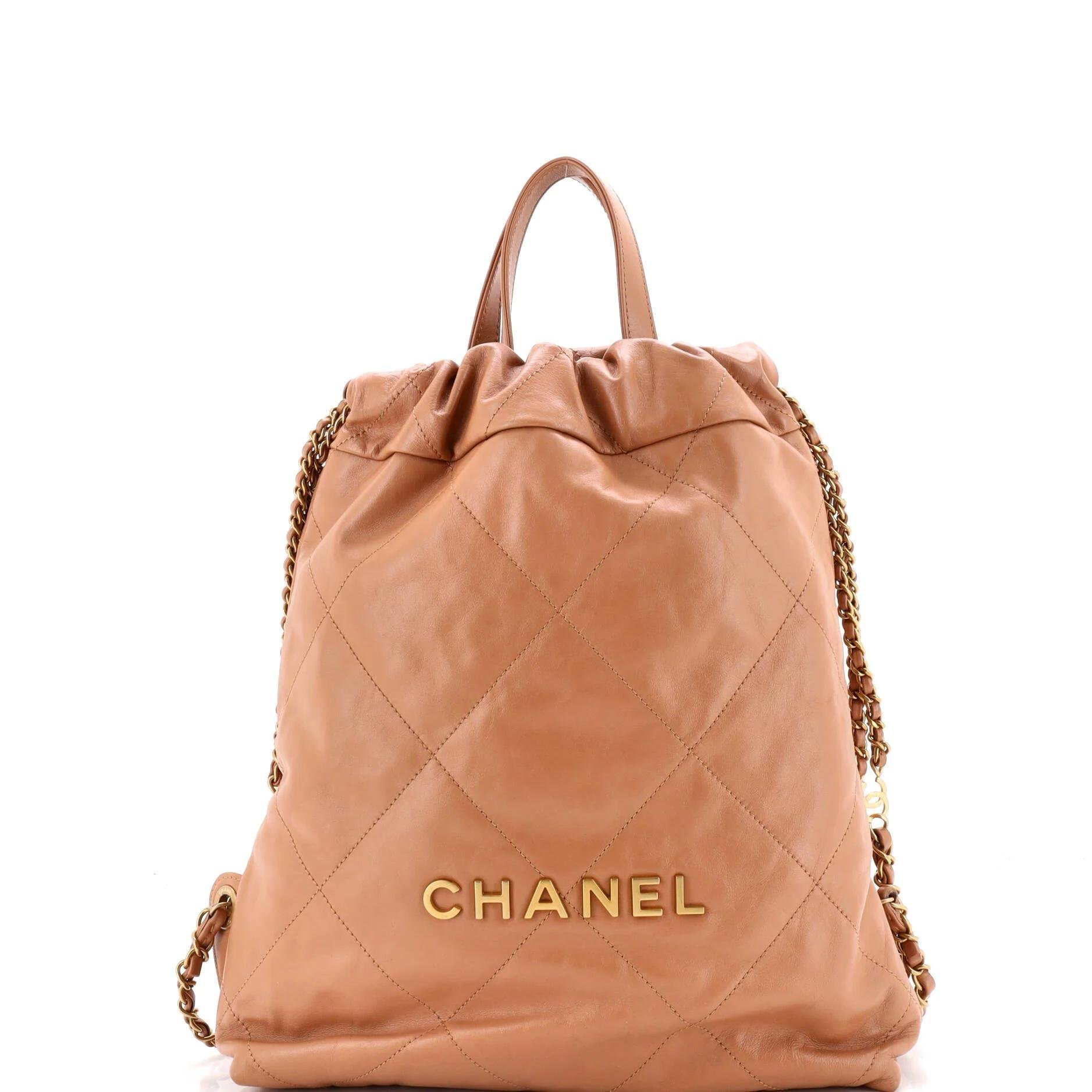 Leather backpack