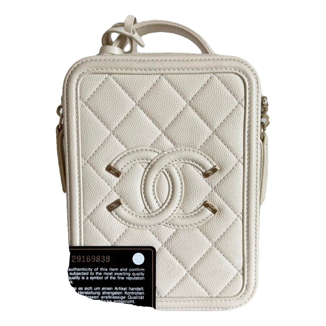 Vanity leather handbag