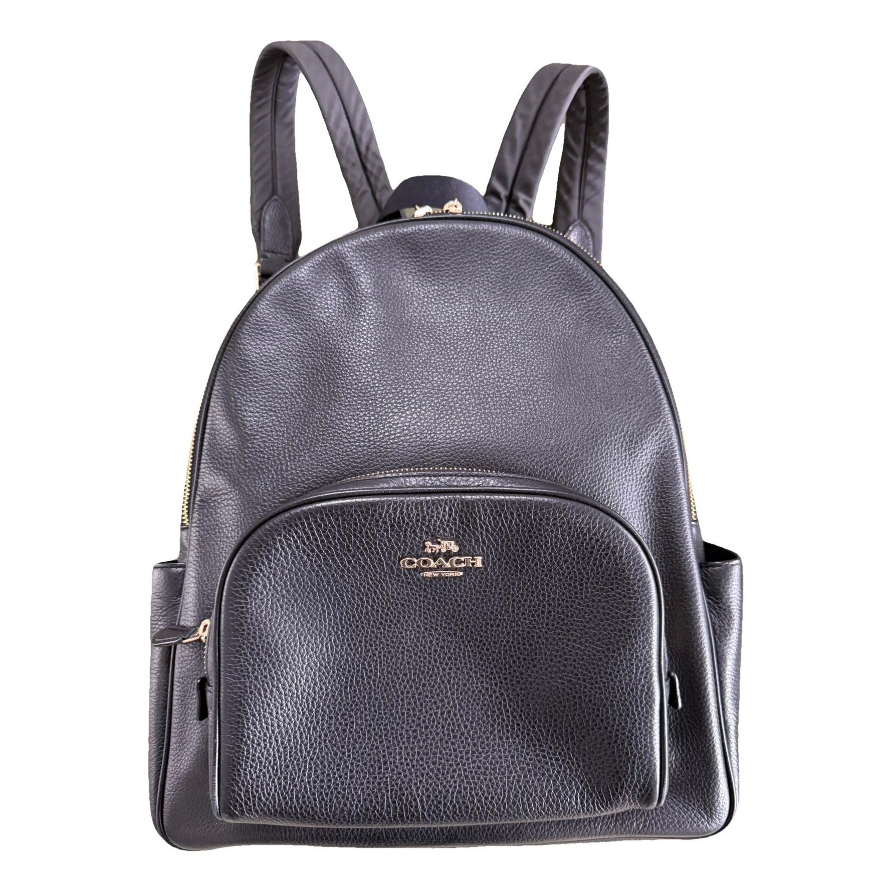 Campus leather backpack