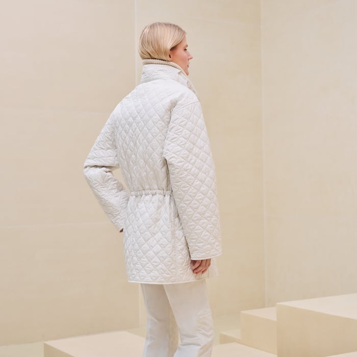Blanc Nacre Quilted Jacket