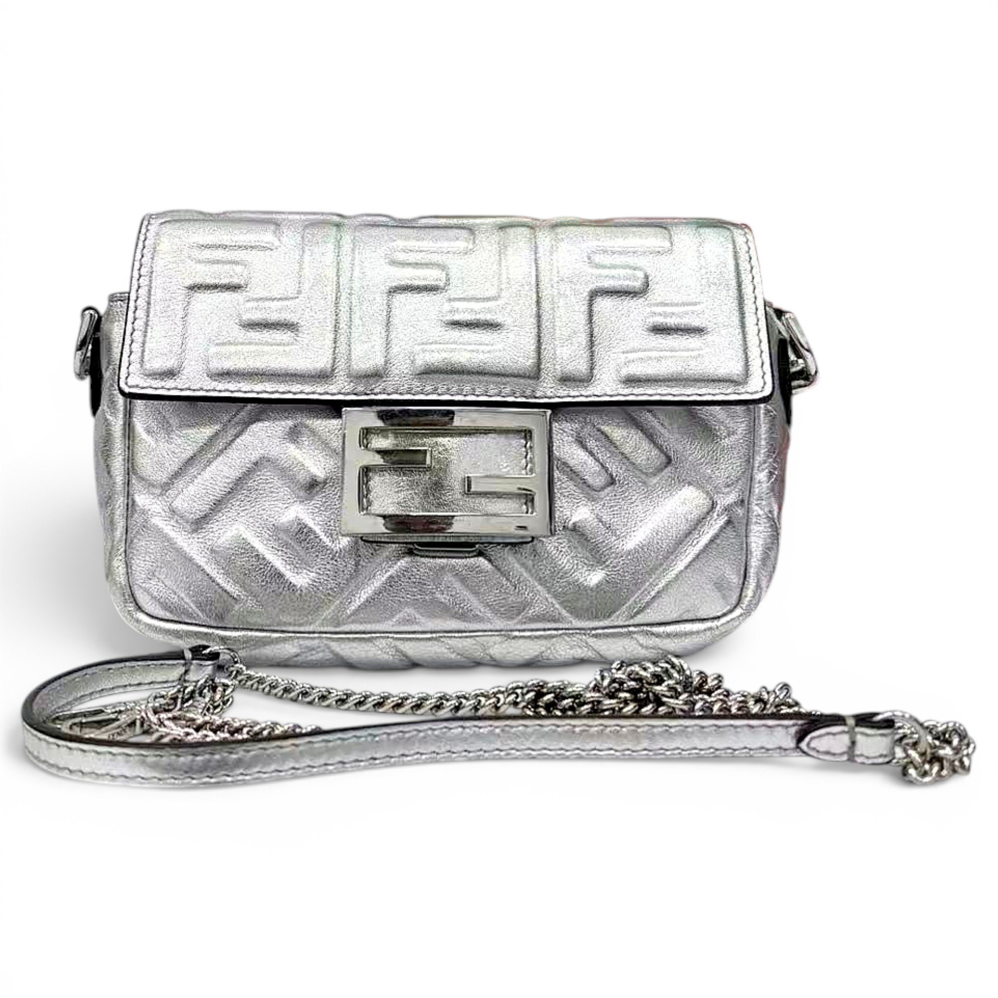 Baguette leather handbag