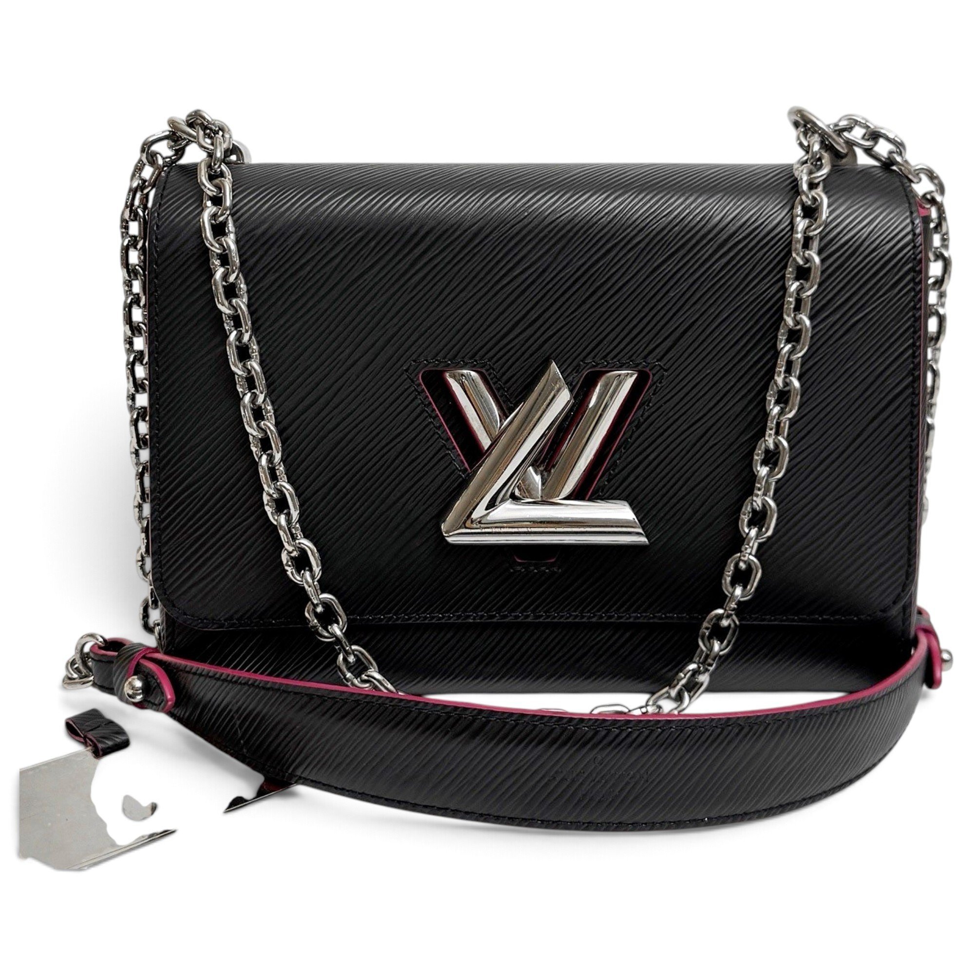 Twist leather handbag